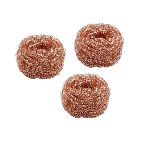 ESPONJA METALICA X3 UNIDADES COLOR COBRE KH7 001