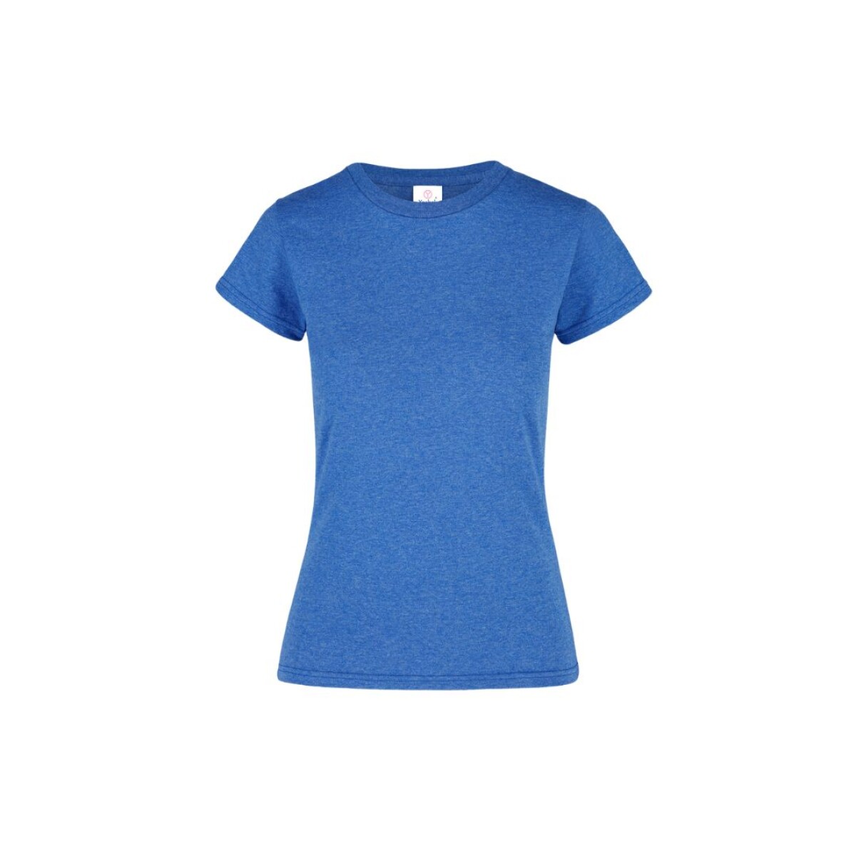 Camiseta jaspe a la base dama - royal jaspe 