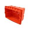 CAJA DE LLAVE PLASTICA NARANJA RECT. 2X4CM CAJA DE LLAVE PLASTICA NARANJA RECT. 2X4CM