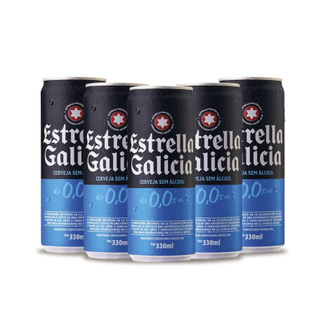 Cerveza Estrella Galicia 0.0% Lata 24 unidades 330 ml