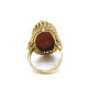 Anillo En Oro 18K Y Coral Anillo En Oro 18K Y Coral