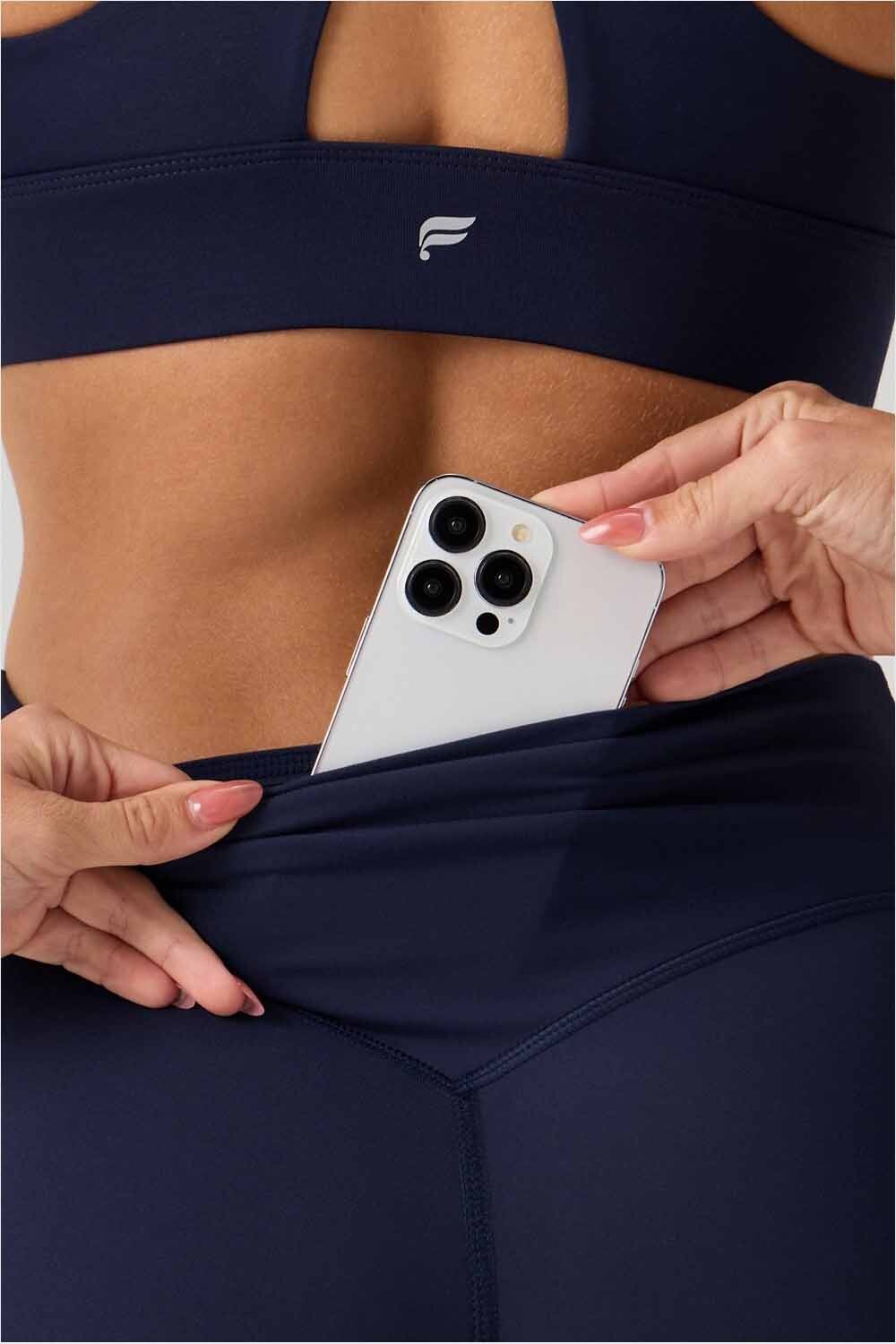 Pantalón Pureluxe High-Waisted Tlc Kick Flare Mujer Deep Navy