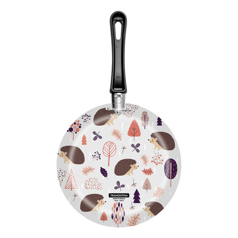 Sartén 24 cm blanco con dibújos, línea VIVACOR -TRAMONTINA TR5501