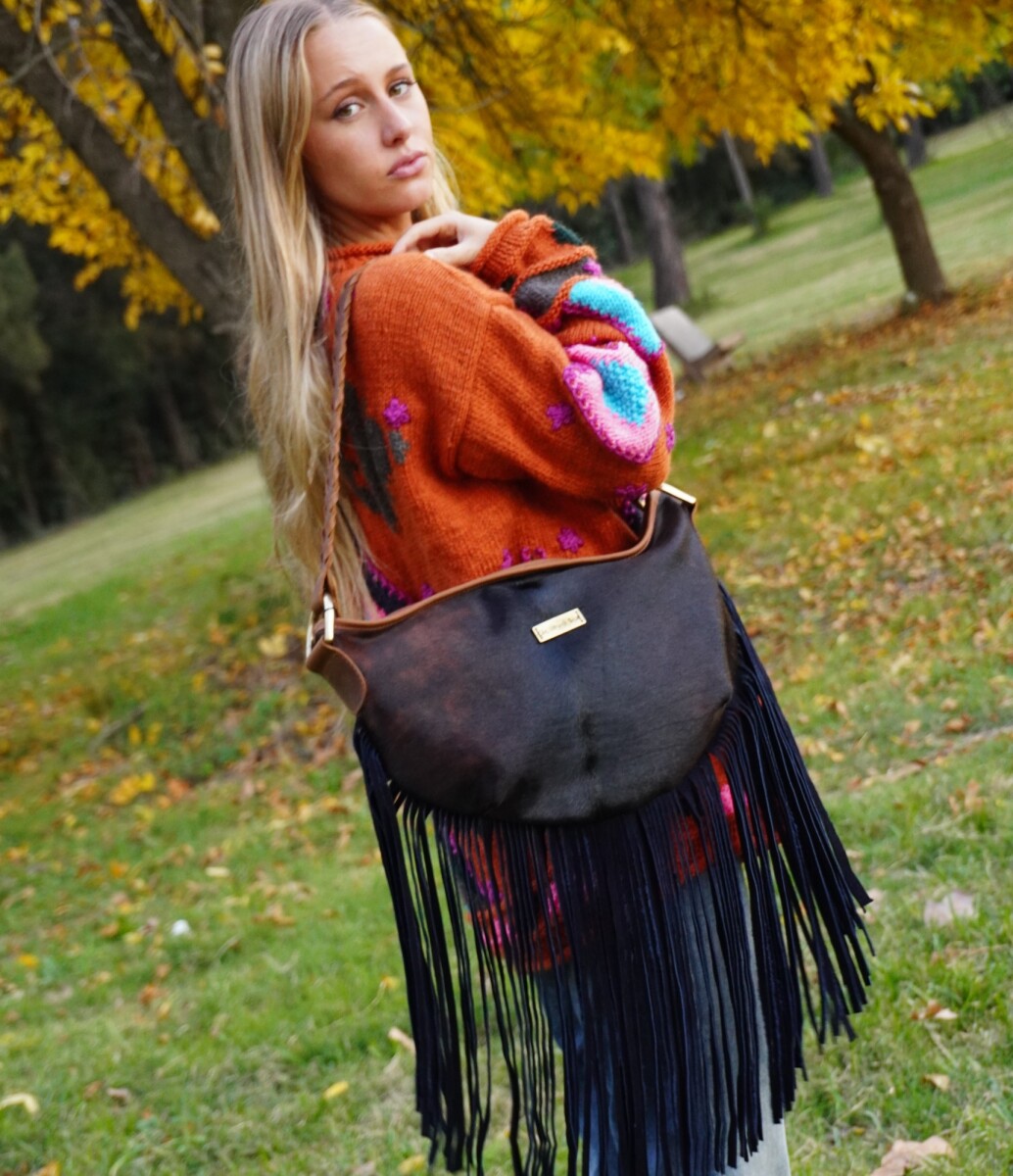 Bellaca Bag - Cowhide Liso / Azul 