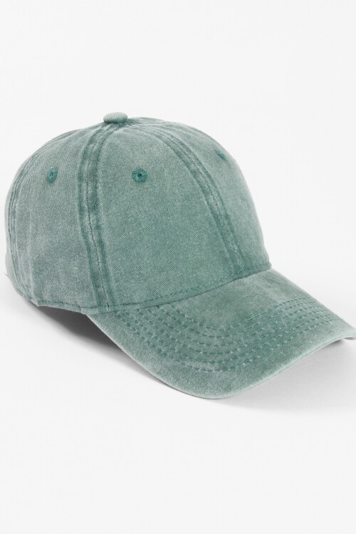 Cap washed verde