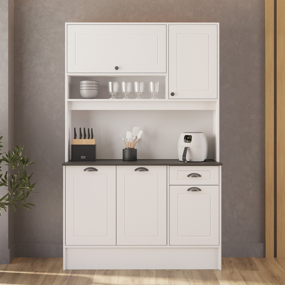 KIT DE COCINA ALACENA 1.20 M 5 PUERTAS 1 CAJON - LINEA AMERICANA KIT DE COCINA ALACENA 1.20 M 5 PUERTAS 1 CAJON - LINEA AMERICANA