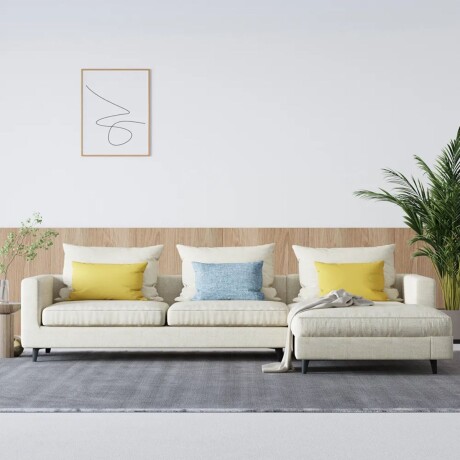 Sofá con chaise RIU Beige - DERECHO
