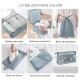 Set Organizador Valija Viaje Almacenamiento Equipaje X9 Unid Negro
