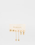 Aros Sets Bañada en Oro Set De Aros Bañados En Oro - Dorado