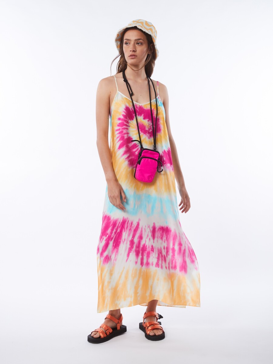 Skyler printed maxi dress - Banana rainbow 