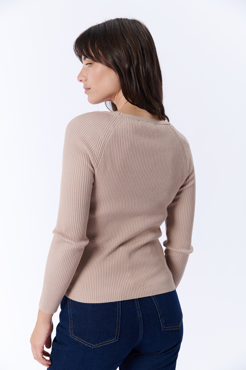 Remera Viscosa Beige
