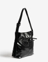 Saca Cartera Formato Saca Con Cinturones - Negro