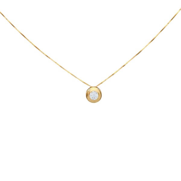Conjunto Punto de Luz-Oro bajo-Piedra Zirconia-CJ8043 Conpiedra