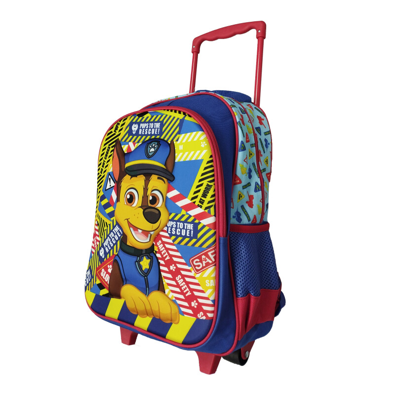 Mochila Infantil Disney Paw Patrol con rueditas Azul - Rojo - Amarillo