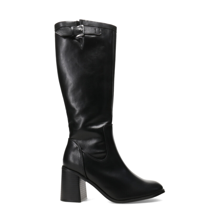 Bota de Mujer Miss Carol PRATO de caña alta Negro