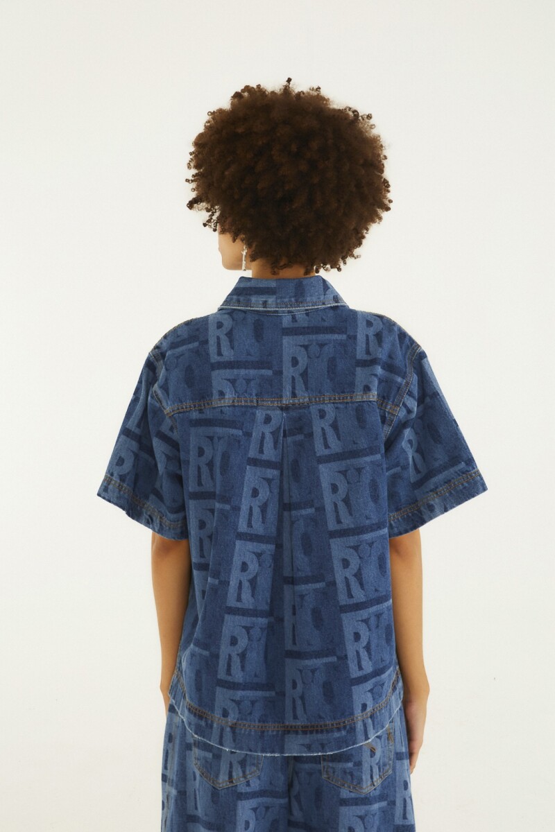 CAMISA DENIM Azul