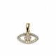 Colgante ojo Oro 10 Kt y zirconias Colgante ojo Oro 10 Kt y zirconias