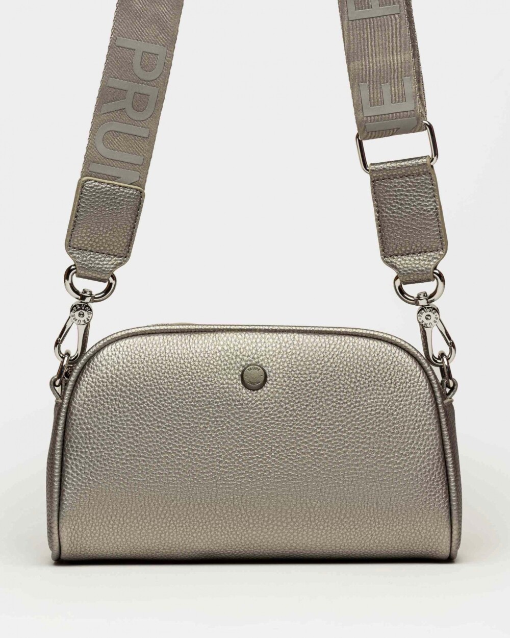 Bandolera Hazel en efecto cuero Metalizado