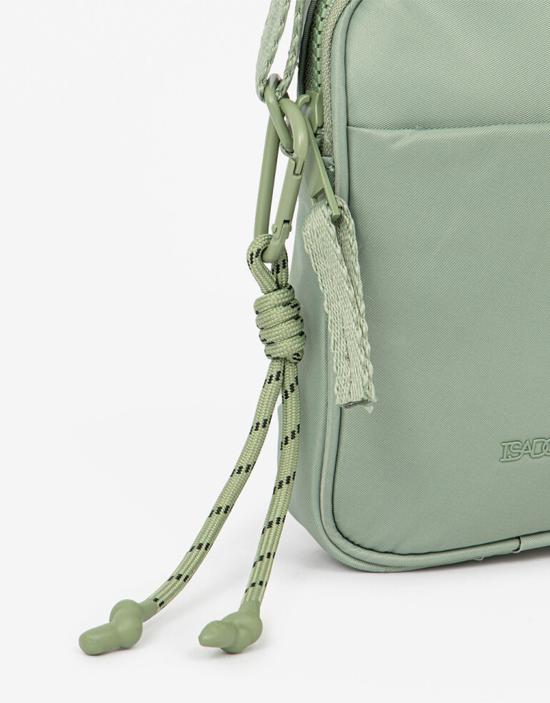 Complemento Marroquinería Nylon Pouch De Material Reciclado - Verde Claro