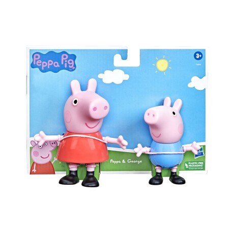 Set figuras de Peppa Pig 12,5 cm y George 10cm Hasbro Set figuras de Peppa Pig 12,5 cm y George 10cm Hasbro
