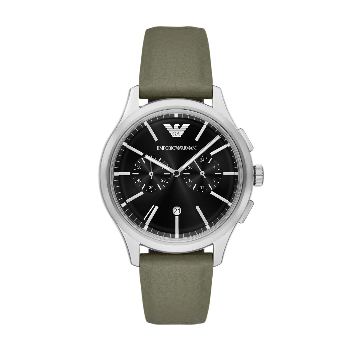 Reloj EMPORIO ARMANI MIRUM Cuero Verde Esfera 41mm 