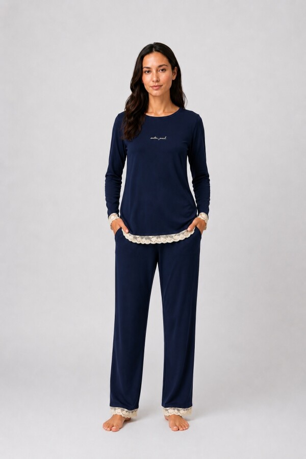 Pijama Uma Azul Marino