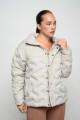 Campera puffy umbro con capucha Beige
