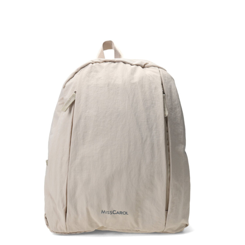 Mochila Miss Carol De Tela Beige
