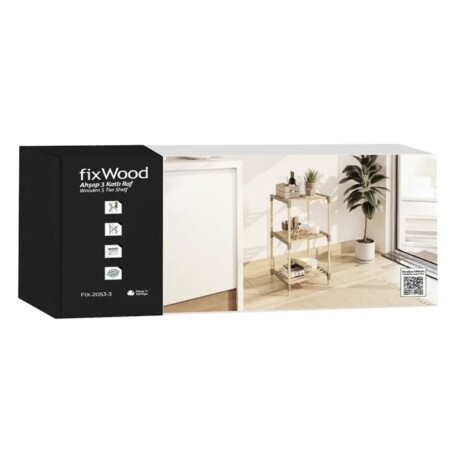 Estanteria 3 Niveles 78x38x30cm Madera Pp Color Natural Estanteria 3 Niveles 78x38x30cm Madera Pp Color Natural
