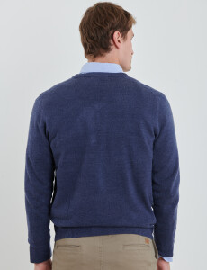 470313 SWEATER V HARRINGTON URBAN Azul Melange