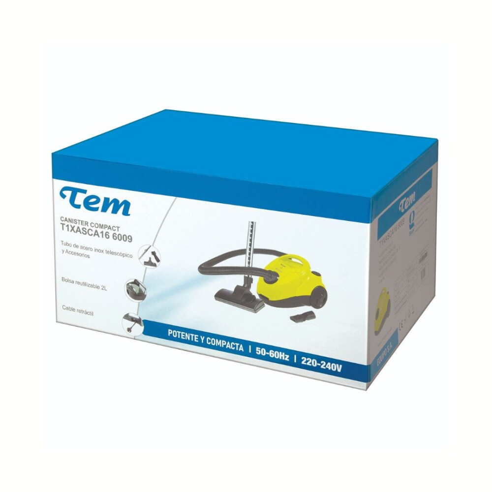 Aspiradora Canister Amarilla 1400W - Modelo Z6009 - Tem Aspiradora Canister Amarilla 1400W - Modelo Z6009 - Tem