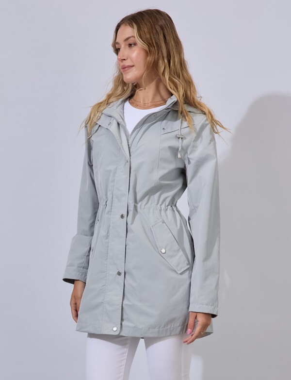 Gabardina Impermeable GRIS CLARO