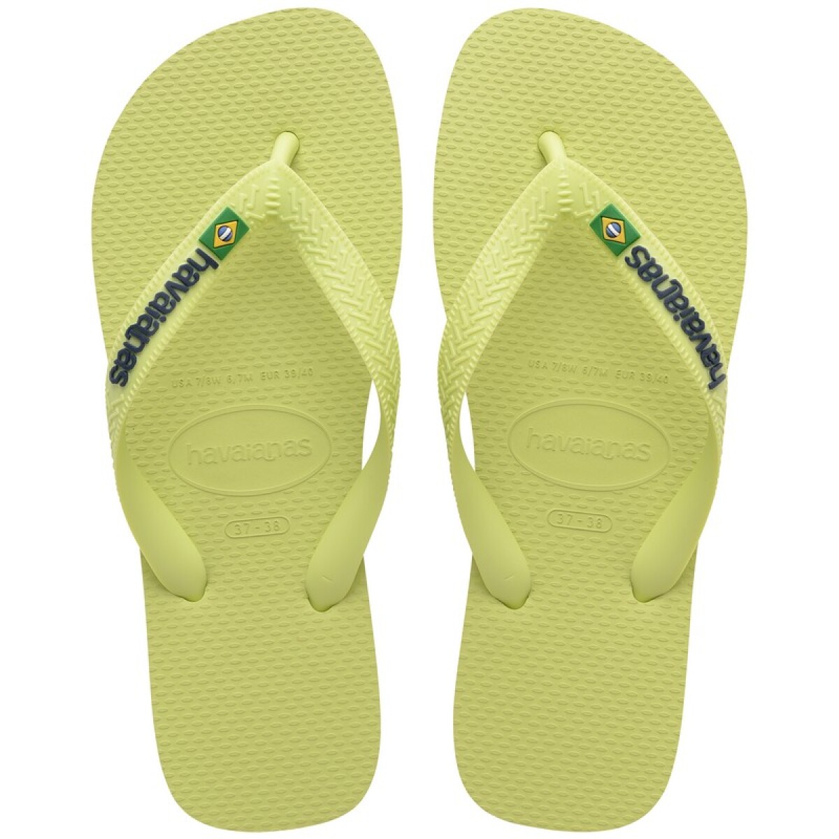Ojotas Havaianas Brasil Logo - Verde 