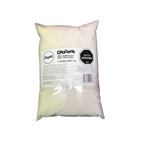 Perlas 2 mm Blancas 1 Kg Perlas 2 mm Blancas 1 Kg
