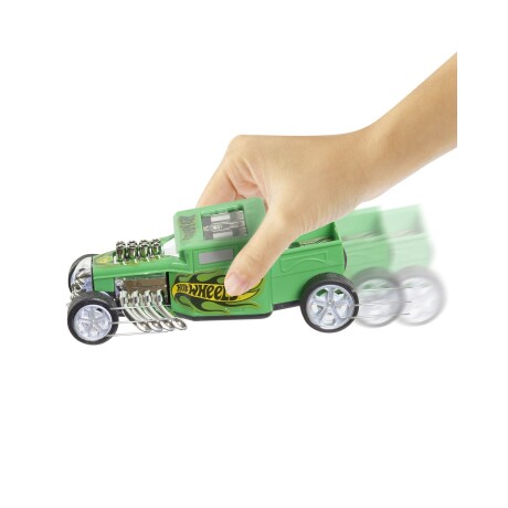 Auto a fricción Hot Wheels Pull Back Racers 13cm Verde