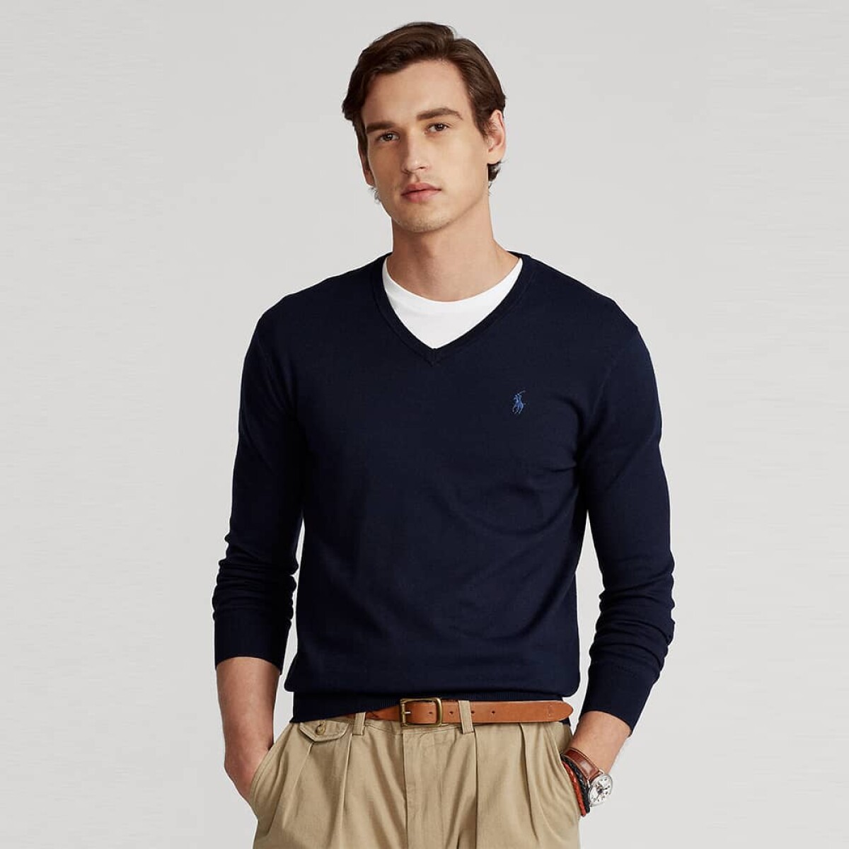 Sweater Polo Ralph Lauren - V neck Hunter Navy 
