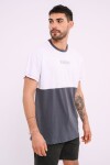 Remera oversize estampada Azul