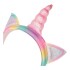 Auriculares Unicornio Cableado Gt Arcoiris Infantil Niños Color Variante Rosado