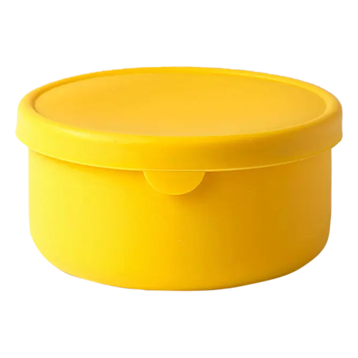 Contenedor Recipiente de Alimentos 700Ml c/ Tapa en Silicona - Amarillo 