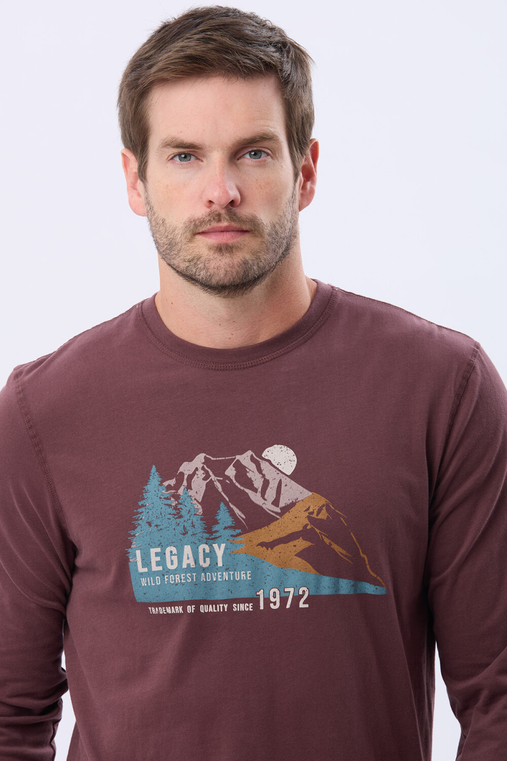 REMERA ESTAMPADA BORDO