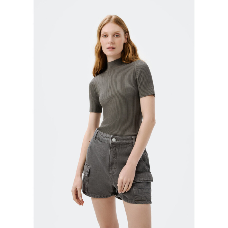 BLUSA FEM CENIZA