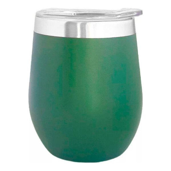 Set Termo 1L Goldtech Mate Con Tapa 230 ML Acero Inoxidable Variante Color Verde