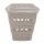 Cesto Canasto Ropa Calado Plástico con Tapa Paramount 55Lt Beige