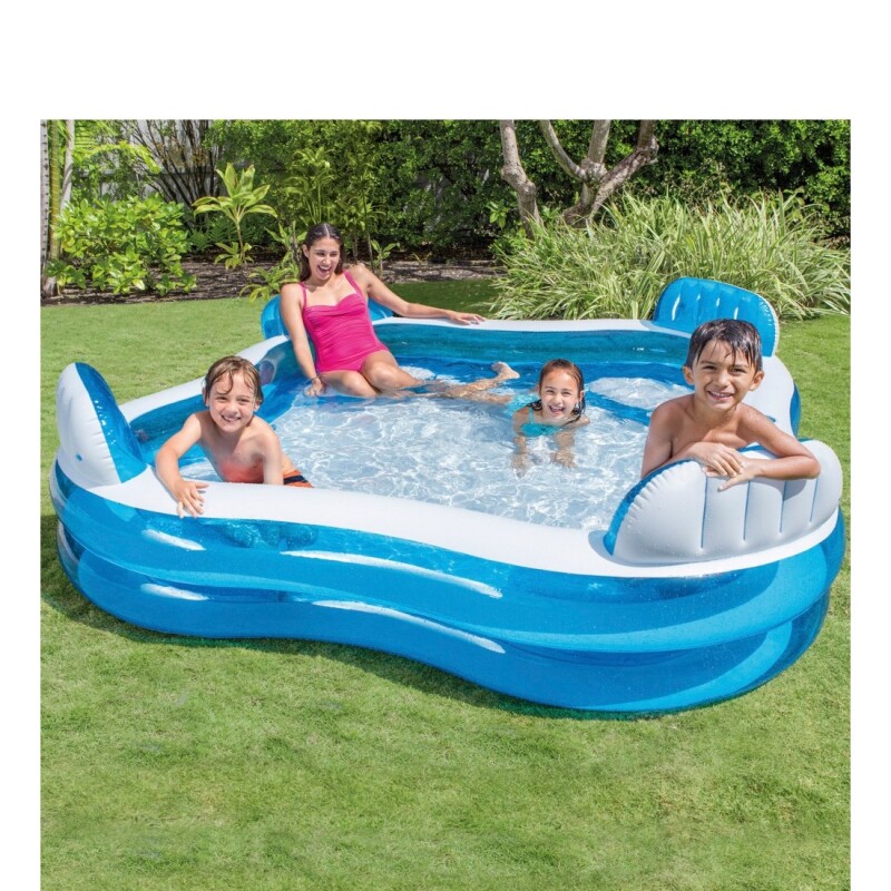 INTEX PISCINA FAMILIAR INFLABLE 4 ASIENTOS C/RESPALDO 990 LI Intex Piscina Familiar Inflable 4 Asientos C/respaldo 990 Li