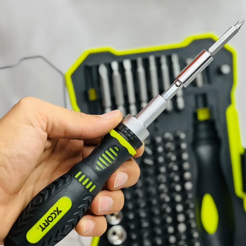 XCORT JUEGO CR-V 105 PIEZAS DESTORNILLADOR CRIQUET + ADAPTADOR + DADOS + PUNTAS Xcort Juego Cr-v 105 Piezas Destornillador Criquet + Adaptador + Dados + Puntas