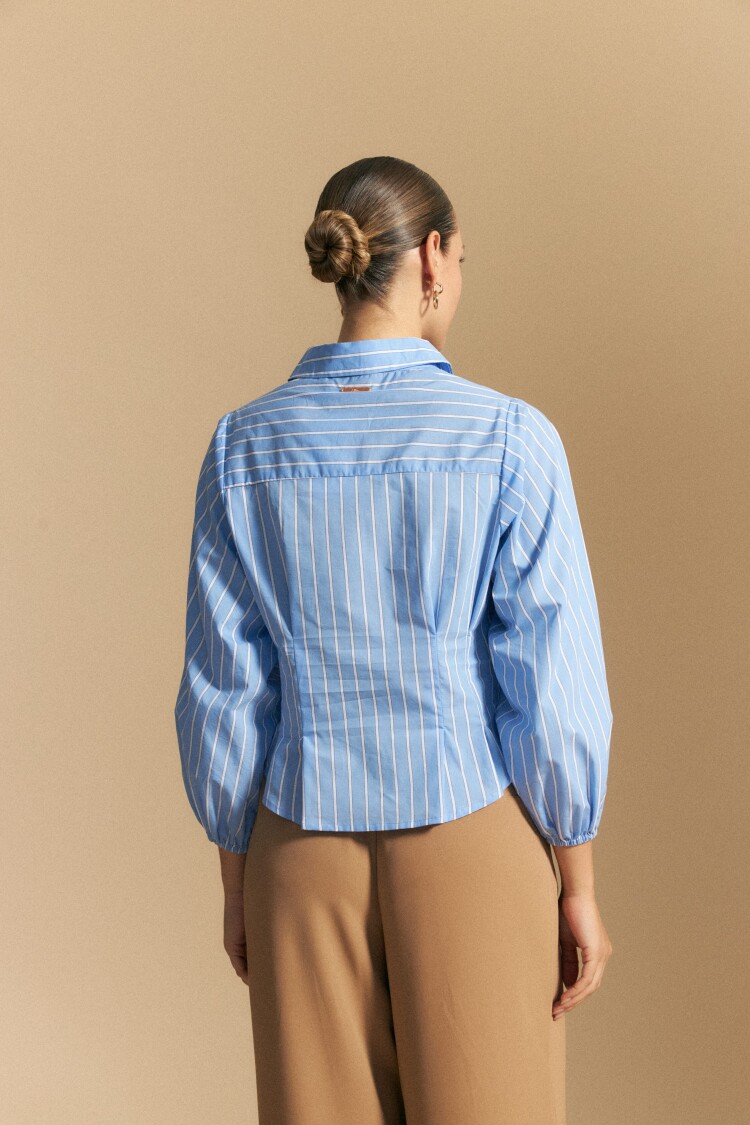 CAMISA FLORIO Celeste