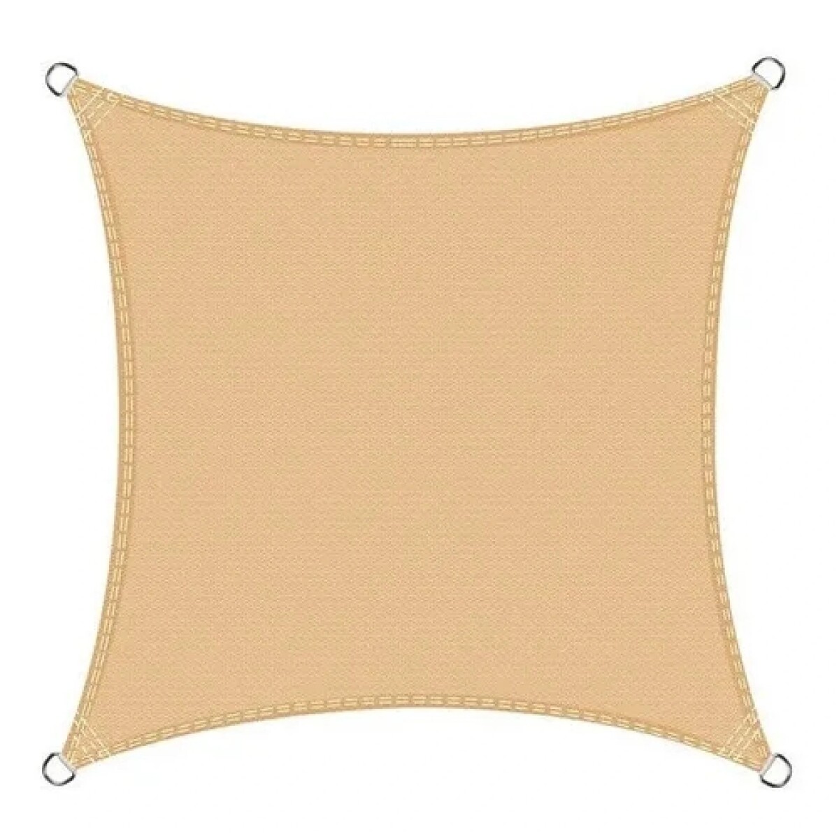 Toldo Vela Sombra 4 X 4 con Kit de Instalación - BEIGE 