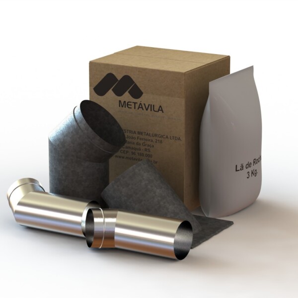 Kit de Instalación para Salida por Pared Metávila 110 mm | Acero Inoxidable Kit de Instalación para Salida por Pared Metávila 110 mm | Acero Inoxidable