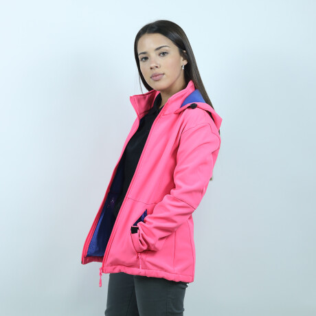 Campera Neopreno Dama Rosa fluor