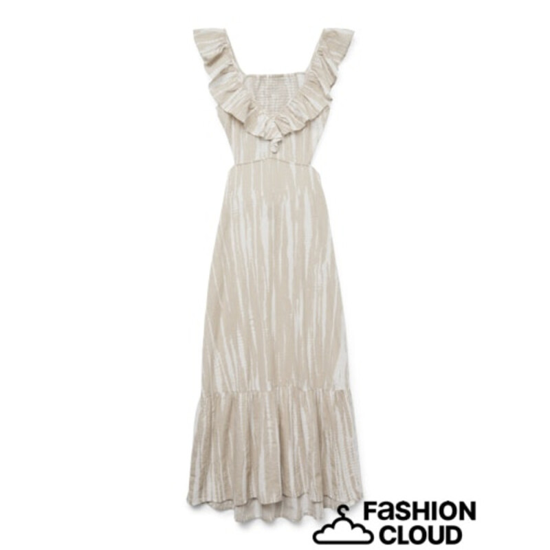 VMDICTHE S/L ANKLE DETAIL DRESS WVN GA Silver Lining